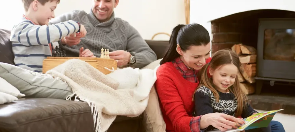 Family sitting together